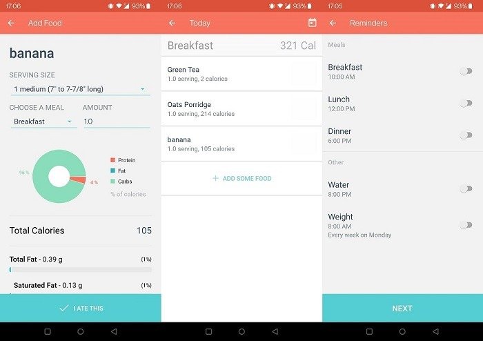 Мобильные приложения Будьте здоровы Приложение My Calorie Plate Tracker