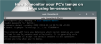 Как контролировать температуру вашего компьютера в Linux с помощью lm-сенсоров