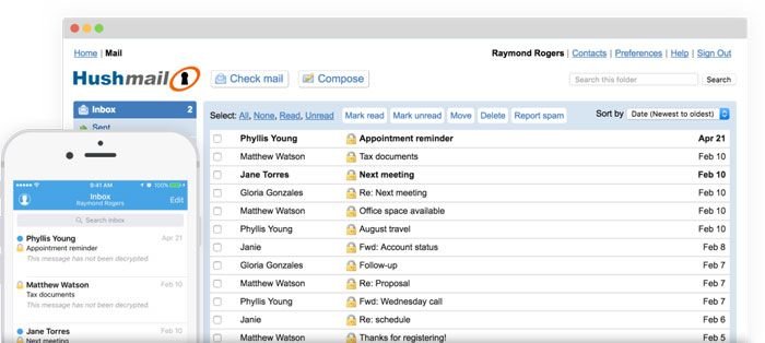 самые безопасные службы электронной почты-hushmail
