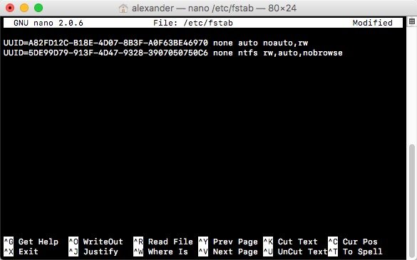 mount-ntfs-drives-macos-fstab-в-терминале