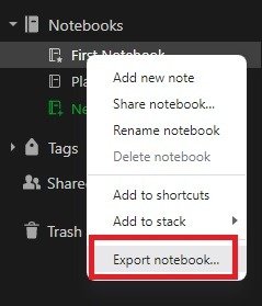 Переход с Evernote на экспорт Notion