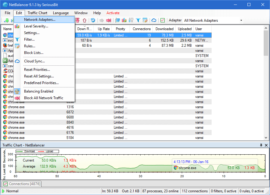 netbalancer-сетевой адаптер