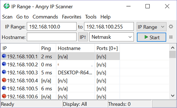 Сетевое сканирование злого IP