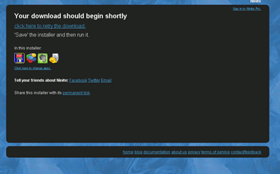 Ninite - скачать установщик
