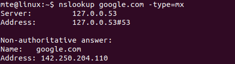 Nslookup Укажите запись Mx