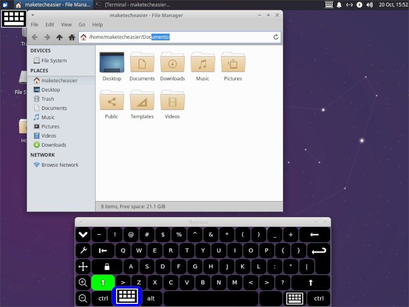 Экранная клавиатура Linux Xfce
