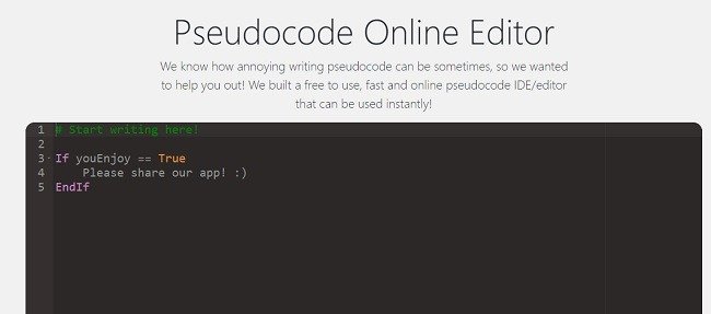 Онлайн-редакторы кода, которые помогут вам писать код на ходу Code Pseudo