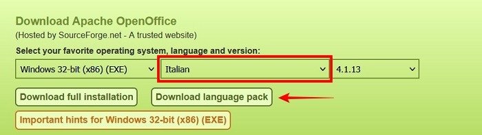 Языковой пакет «Советы по Open Office» и подсказки