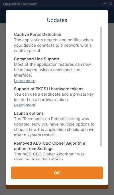 Обновления OpenVPN