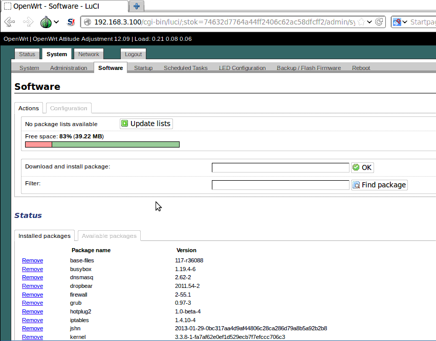 openwrt-добавить-программное обеспечение