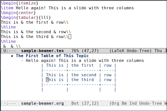 Org Beamer 20 Tex Сравнение организаций Emacs