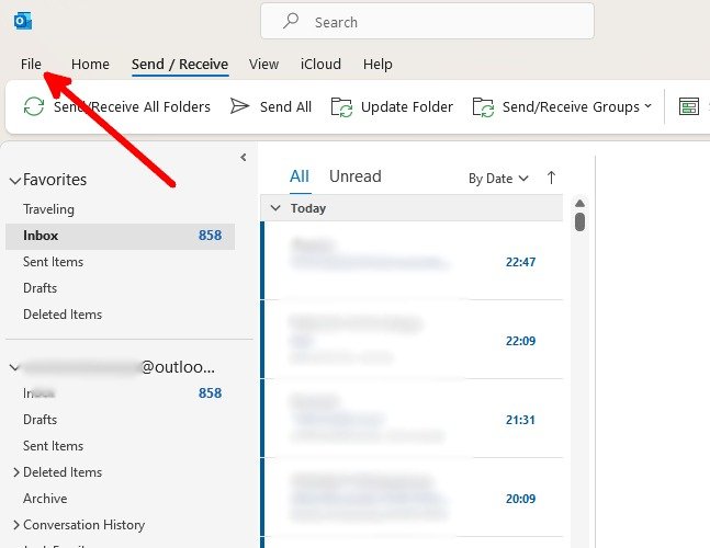 Сообщение об отсутствии на работе Outlook Windows