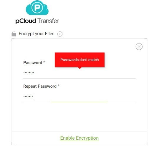 Шифрование файлов при передаче Pcloud