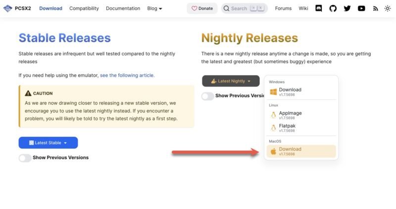 Pcsx2 Nightly Release для Mac