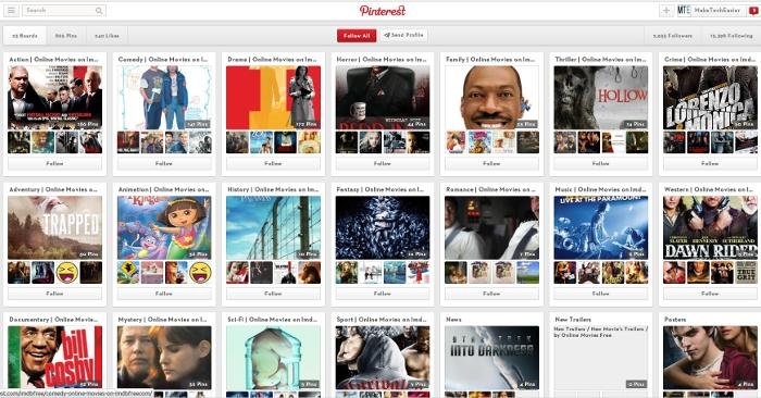 Pinterest-фильмы