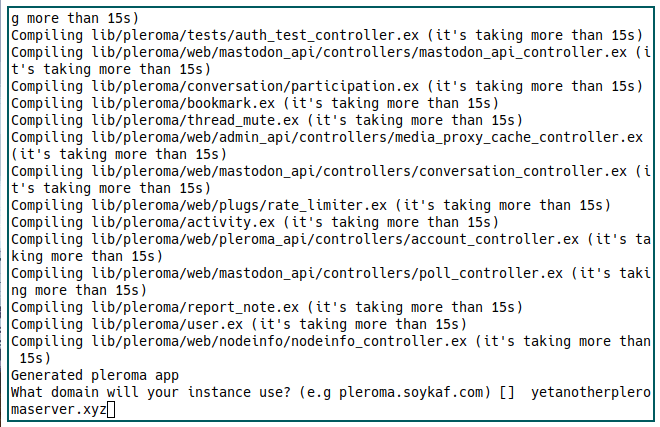 Конфигурация доменного имени Pleroma Server 17