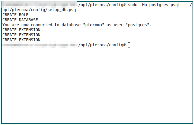 Импорт базы данных Pleroma Server 29