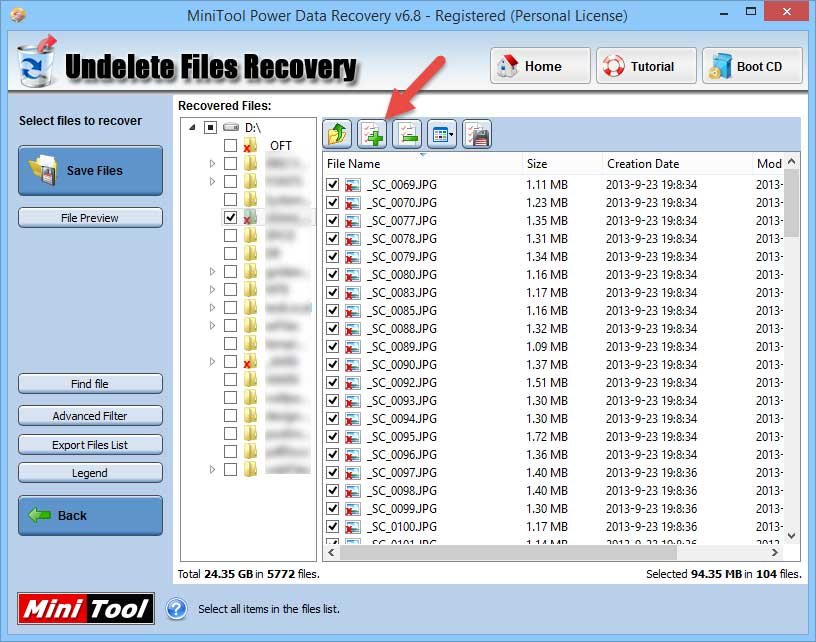 power-data-recovery-select-files