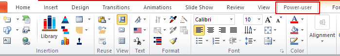 Вкладка Powerpoint Poweruser