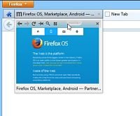 Предварительный просмотр вкладок Firefox, не нажимая на них, с помощью области вкладок