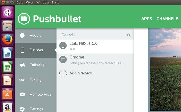 pushbullet-подключенные устройства