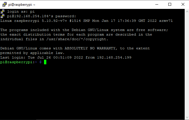 Терминал Putty SSH