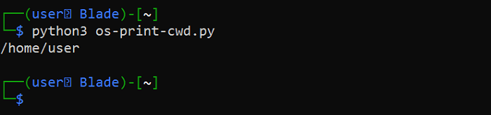 Модуль ОС Python Печать текущего рабочего каталога 1