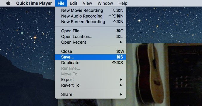 QuickTime-плеер-сохранить-файл