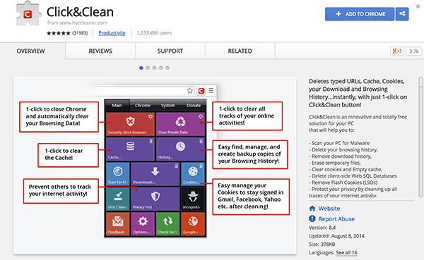 Добавьте расширение Click&Clean в Chrome.