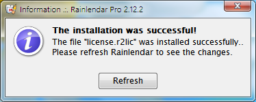 Rainlendar-License-установлено