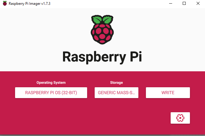 Raspberry Pi Imager готов к записи