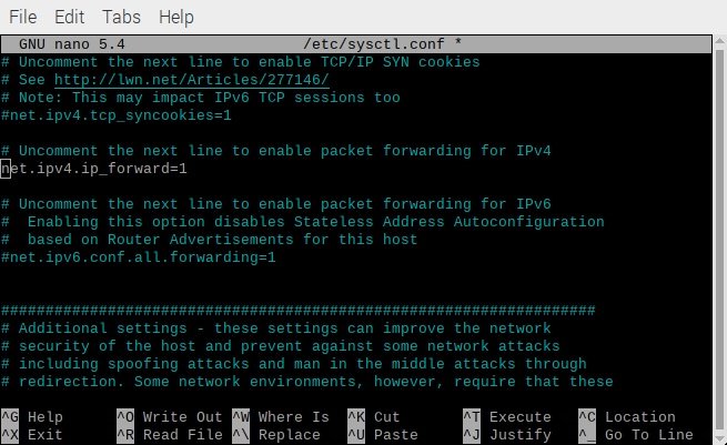 Raspberry Pi Wi-Fi мост Ipv4