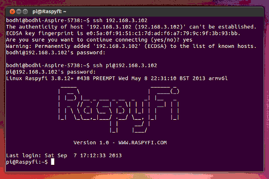 raspyfi-ssh