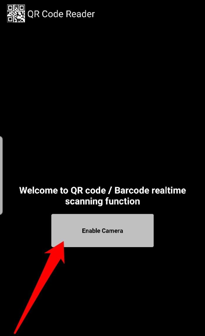 Чтение Qr-кода Android Qr Code Reader Включение камеры