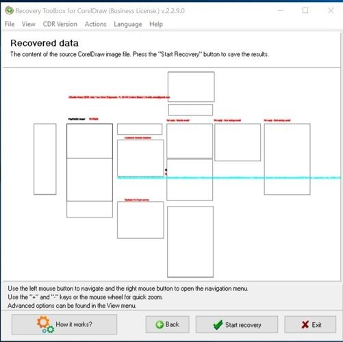 Recovery Toolbox For Coreldraw Предварительный просмотр файла обзора