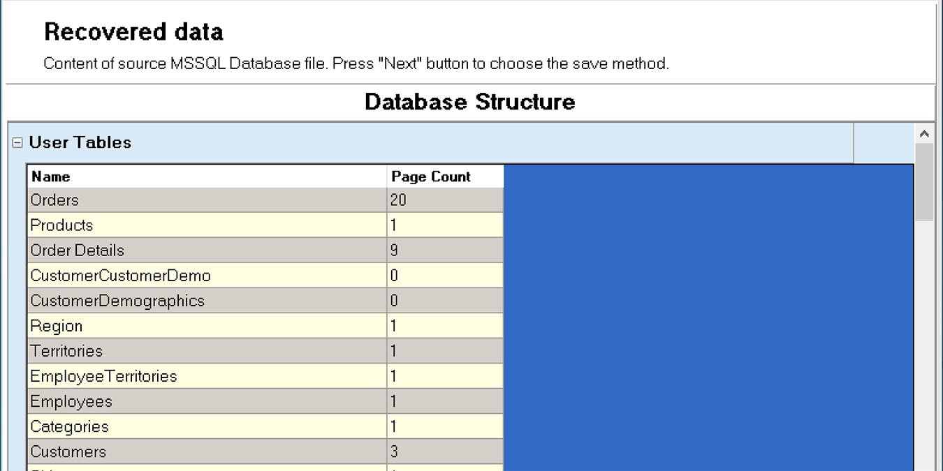 Предварительный обзор Recovery Toolbox For Sql