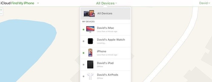 Удаленно отключить Apple Pay «Найти все мои устройства»