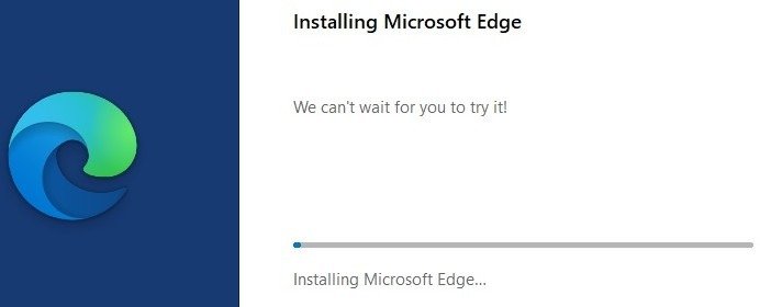 Windows находится в процессе восстановления Microsoft Edge.