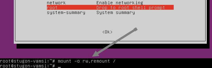 сброс-ubuntu-пароль-включить-запись-разрешения