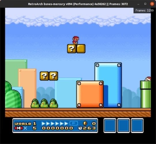 Retroarch Перемотка Супер Марио