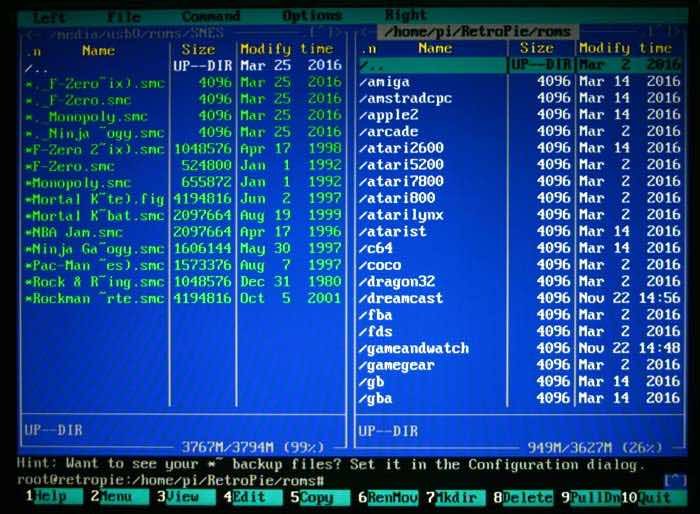 Retropie-config-эмуляторы