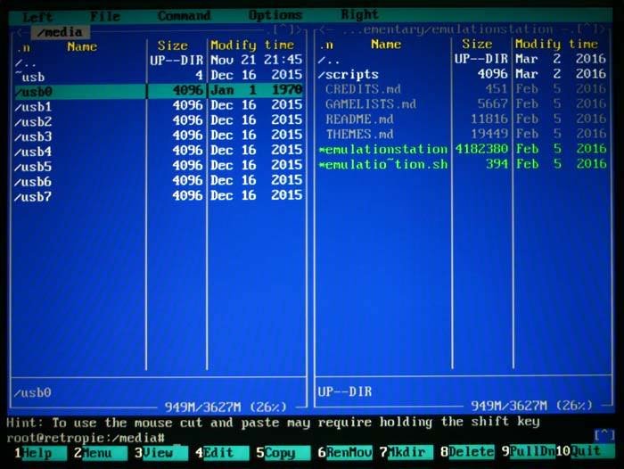 Retropie-config-usb0