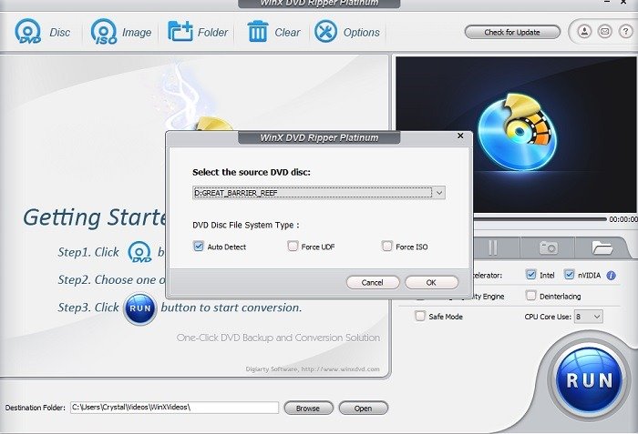 Быстро копируйте и оцифровывайте DVD-диски с помощью Winx DVD Ripper Disk