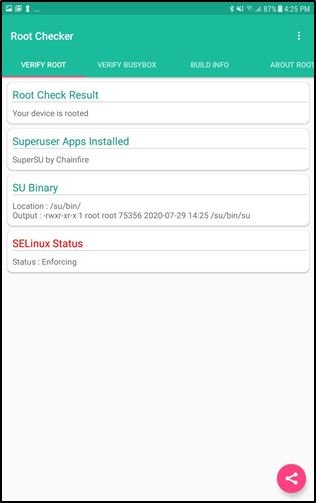 Рут Android-телефона Supersu Root Checker