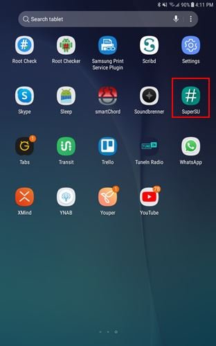 Корневой доступ к телефону Android Supersu Виден