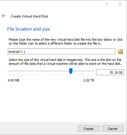 запустить-android-in-virtualbox-создать-виртуальный-жесткий-диск
