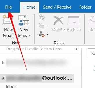 Расписание электронной почты Outlook в файле ПК