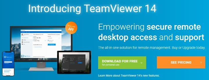 совместное использование экрана-teamviewer