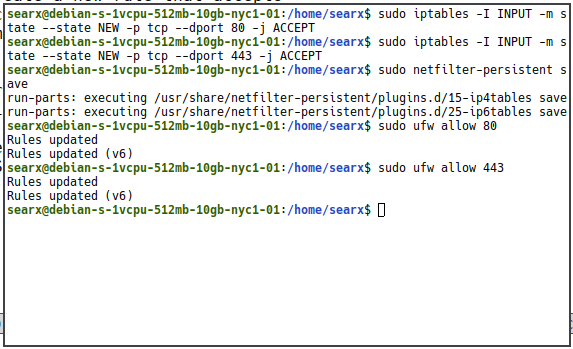 Searxng Install 08 Установка правил брандмауэра