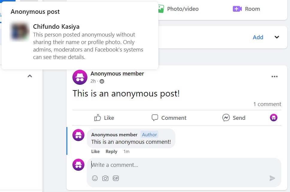 Как узнать, кто опубликовал анонимное сообщение на Facebook